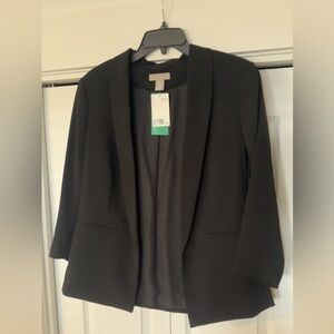 Black Blazer 3/4in Sleeves